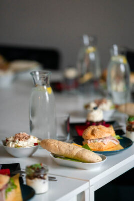 občerstvení na kurzu