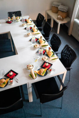 občerstvení na kurzu